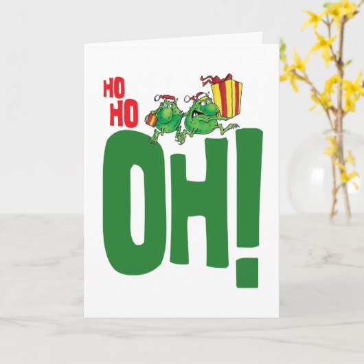 Carte Ho Ho OH ! ! ! ! ! 2019 (Fleur jaune)