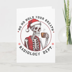 Carte Ho Ho Retenez Votre Respiration de Squelette Dépar