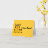 Carte Ho Hum Kitty (Fleur jaune)