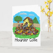 Carte Hoarder Collie (Fleur jaune)