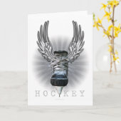 Carte Hockey ailé (Fleur jaune)