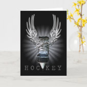 Carte Hockey ailé (Fleur jaune)