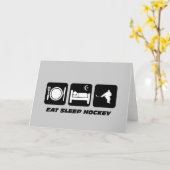 Carte Hockey amusant (Fleur jaune)