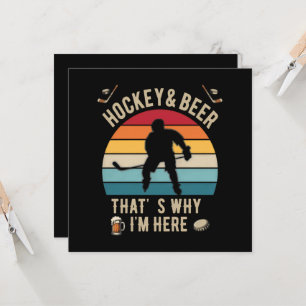 Carte Hockey en détresse et Hockey de jeu de mots sur la