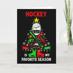 Carte Hockey Est Ma Saison Préférée Sapin Équipement
