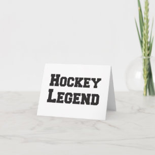 Carte Hockey Legend vierge à chaque occasion saluant