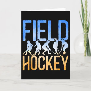 Carte Hockey sur gazon aquarelle Hockey sur gazon