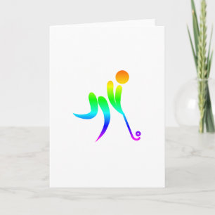 Carte Hockey sur gazon arc-en-ciel