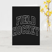 Carte Hockey sur gazon universitaire varsity campus univ (Fleur jaune)