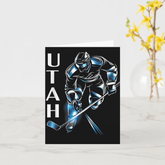 Carte Hockey Utah (Fleur jaune)