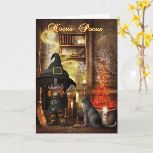 Carte Hocus Pocus (Fleur jaune)