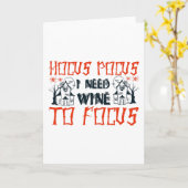 Carte Hocus Pocus au centre (Fleur jaune)