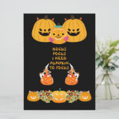 Carte Hocus Pocus Bewitter Halloween Citrouilles Éffraya (Debout devant)