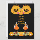 Carte Hocus Pocus Bewitter Halloween Citrouilles Éffraya (Devant)