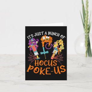 Carte Hocus Poke-us Witse Infirmière Halloween Laboratoi