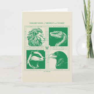 Carte HOGWARTS™ Grille d'animaux de maison