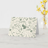 Carte HOGWARTS™ Herbologie Motif magique (Fleur jaune)