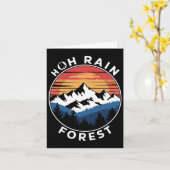 Carte Hoh Rain Forest Rainforest Parc national olympique (Fleur jaune)