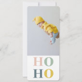 Carte HOHO Coloré Pastel Moderne Avec Photo (Devant)
