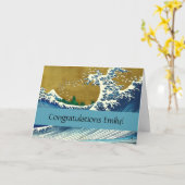 Carte Hokusai (Fleur jaune)