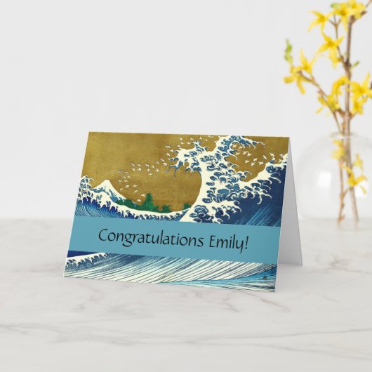 Carte Hokusai (Fleur jaune)