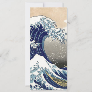 Carte Hokusai Grande vague au large Kanagawa Katsushika 