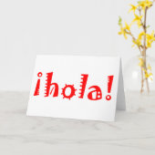 Carte Hola (Fleur jaune)