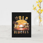 Carte Hola Beach Vacances _2 (Fleur jaune)