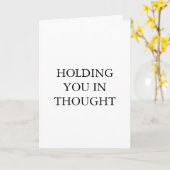 Carte Holding You in Thought – Minimalist Sympathy Card  (Fleur jaune)