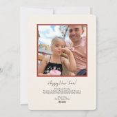 Carte Holiday Bow Arc Photo Holiday (Dos)