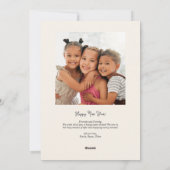 Carte Holiday Bow Photo Holiday (Dos)