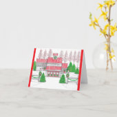 Carte Holiday Fox Farm (Fleur jaune)