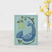 Carte Holiday greeting card, Christmas, 12 days (Fleur jaune)