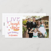 Carte Holiday Happy Hanoukka "Love a Latke" (Devant / Derrière)