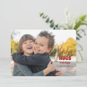 Carte Holiday Hugs Photo Holiday Card (Debout devant)
