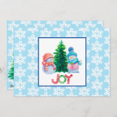 Carte Holiday Joy Flat Holiday (Devant / Derrière)