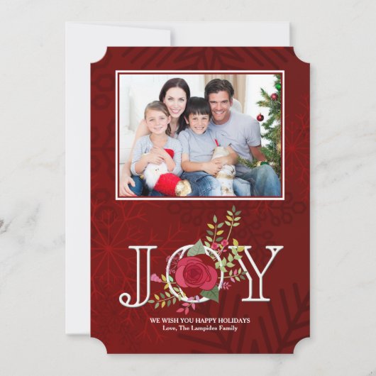 Carte Holiday Joy Photo Holiday (Devant)