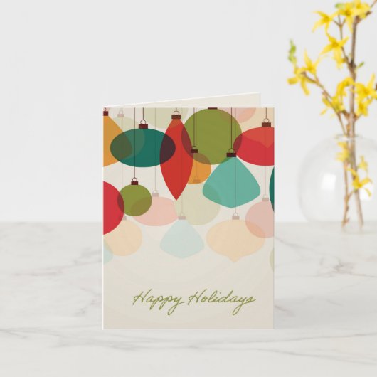 Carte Holiday Ornaments Card (Fleur jaune)