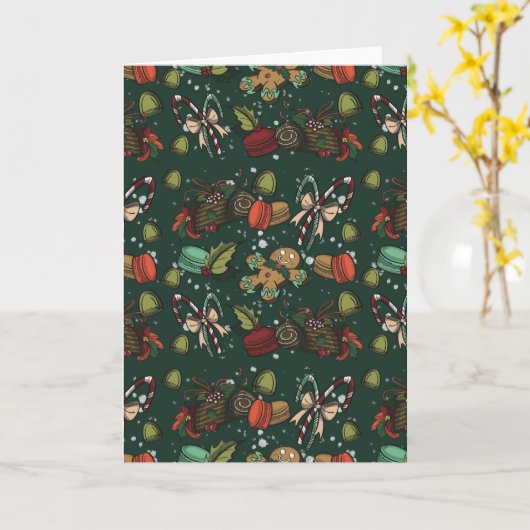 Carte Holiday Sweets- Pine (Color) (Fleur jaune)