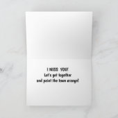 CARTE **HOLLOW INSIDE-DOIT PASSER HALLOWEEN AVEC U** (Intérieur)