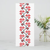 Carte Holly Berries Design croix de fleur rouge (Debout devant)