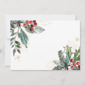 Carte Holly Berries Outlet Noël 2 photos Vacances (Dos)