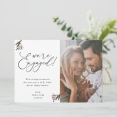 Carte Holly Berry Nous sommes engagés 1 Fête Photo (Debout devant)