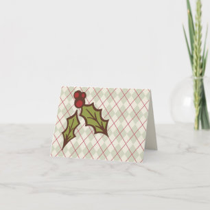 Carte Holly de Noël