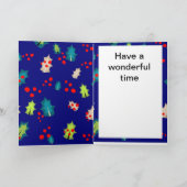 Carte Holly et Berries modifiables (Intérieur)