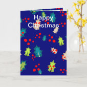 Carte Holly et Berries modifiables (Fleur jaune)