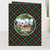 Carte Holly Jolly Cardinal Salutations de Noël (Dos)