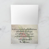 Carte "Holly Jolly Snowman" avec un homme (Intérieur)