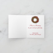 Carte Holly Wreath (Intérieur)