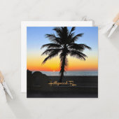 Carte Hollywood, Floride - soleil tropical (Devant/Arrière en situation)